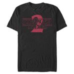 Stranger Things Stranger Two Solid Logolu Schwarz Erkek T-shirt