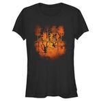 Stranger Things Upside Down Pumpkin Schwarz Kadın T-shirt