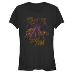 Stranger Things Upside Down Venture Schwarz Kadın T-shirt