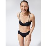 Straplez Bikini Üstü Kaplı Drape Detaylı