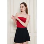 Straplez Lyc Kaşkorse Atlet - Kırmızı-70467 - XL