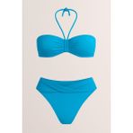 Straplez - Twist Bikini Takım - 44 - Mavi