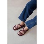 STRASWANS Vitinha Kadın Deri Sandalet Bordo