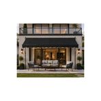 stratecht Balkon Teras Tente Teleskopik Açılır Kapanır Bahçe Kafe Polyester Tente Antrasit 250x130 CM