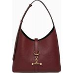 Strathberry Kite Hobo Deri Çanta, Ayarlanabilir Omuz Askısı, Bağcıklı Kapatma - Bordo