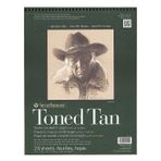 Strathmore P412-11-4 400 Serisi Toned Tan Drawing Pad STR-412-11 eskiz defteri, 24 yaprak, 27,9 x 35,6 cm, kağıt, kahverengi, 28 x 36 cm, parça