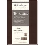 Strathmore Toned Gray Serie 400 eskiz defteri, gri tonlu, 118 g/m², 14 x 20,3 cm, yumuşak kapak, 112 sayfa