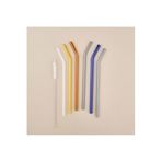 Straw Color 6'Lı Cam Pipet Fırça Seti - Renkli