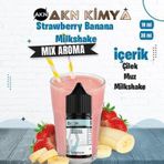 Strawberry Banana Milkshake Mix Aroma Çilek Muz Gıda Aroması 10 ml