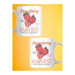 STRAWBERRY ÇİLEK BASKILI PREMİUM PORSELEN KUPA BARDAK 300 ML IYT04KP