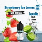 Strawberry Ice Lemon Mix Aroma Çilek Limon Buz Gıda Aroması 10 ml