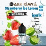 Strawberry İce Lemon Mix Aroma Yabanmersini Çilek Limon Buz Gıda Aroması 10 ml