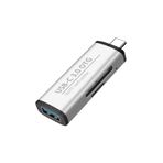 Streak Type-c To Usb 3.0 Çevirici Sd Tf Kart Okuyucu Adaptör Otg - Gümüş