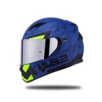 STREAM EVO MAX MAT MAVİ-SARI KASK