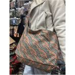 Street Bag Etnik Otantik Bohem Kol Çantası Omuz Çantası Askılık Kısmı Telefonluk - Kırmızı - Beyaz