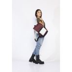 Street Bag Kadın Beyaz Kapaklı Etnik Otantik Desenli Sırt Çantası