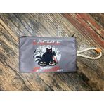 Street Bag Katil Kedi desenli Baskılı Kalemlik , El Çantas , Baskılı Bez Çanta , Makyaj Çantası - Koyu Gri