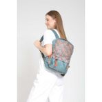 Street Bag Likya Etnik Otantik Bohem Desenli Sırt Çantası Günlük Seyahat Kullanım - Vizon