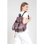 Street Bag Mayorka Etnik Otantik Desenli Kapaklı Günlük Seyahat Sırt Çantası - Kiremit