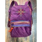 Street Bag Nubi Etnik Otantik Desenli Nakışlı Sırt Çantası Bohem Sırt Çantası Günlük Kullanım Seyehat - Mor