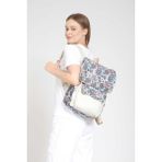 Street Bag Raven Etnik Otantik Bohem Desenli Sırt Çantası Günlük Seyahat Kamp Kullanım - Beyaz