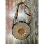 Street Bag Şinok Etnik Otantik Bohem Desenli Çiçek Nakışlı Omuz Çantası - Kahve Desenli 2