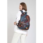 Street Bag Unisex Etnik Bohem Otantik Desenli Su Geçirmez Sırt Çantası Günlük Okul Seyahat Kamp Kullanım