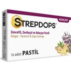 Strep-Dops Strepdops Zencefil, Zerdeçal ve Adaçayı 16 Pastil