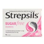 Strepsils 16'lı Şekersiz Çilek Aromalı Pastil