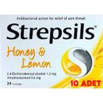Strepsils Bal & Limon 24 Pastil 10 Adet