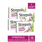 Strepsils Herbal Ekinezya Şekersiz 4x16 Adet Pastil