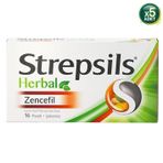 Strepsils Herbal Zencefil Aromalı 16 Pastil 5 Adet - Sade