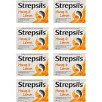 Strepsils Honey & Lemon 24 Pastil | Bal Ve Limon Aromalı X8