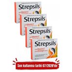 Strepsils Vitamin C Portokal Aromalı 24 Pastil 4 Adet