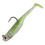 Strike King (SKHM414-55) Homing Minnow Balıkçılık Yemi, Önceden Donanımlı Yumuşak Plastik Swimbait, Canlı Sonar için Optimize Edilmiş, Gerçekçi Minnow Profili, 11,5 cm, 3/0 Kanca, 3'lü Paket, Bebek