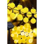 String Dış Mekan 50 LED 7 Metre Güneş Işığı Dış Mekan Su Geçirmez Kristal Küre Işıklar
