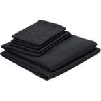 Stripe ÇIZGILI%100 Pamuk Nevresim Takımı, Siyah, Size