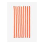 Striped Gauze Pamuk Peştamal Coral 90x175