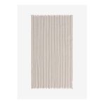 Striped Linen Keten Peştamal Haki 90x190 - Keseli