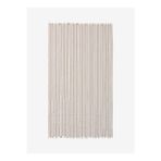 Striped Linen Keten Peştamal Kahverengi 90x190 - Keseli