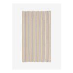 Striped Linen Keten Peştamal Sarı 90x190 - Keseli