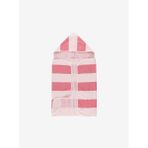Stripy Hooded %100 Pamuk Bebek Havlusu Kırmızı 60x90 - Standart