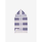 Stripy Hooded %100 Pamuk Bebek Havlusu Lacivert 60x90 - Standart