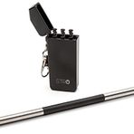 STRO Taşınabilir Yeniden Kullanılabilir Metal Hasır, Seyahat Çantası ve Dahili Temizleme Fırçası, Paslanmaz Çelik Pipetler İçme Pipeti, 20 ve 30 oz Bardaklar, Kutular, Şişeler, Bardaklar için