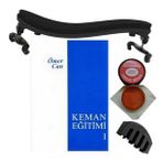 Stromberg Keman Yastığı 4/4 + Ömercan 1 + Kauçuk Keman Susturucusu + Reçine