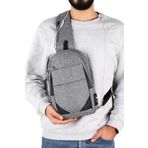 Strong Bag Kulaklık Çıkışlı Tek Kol Göğüs ve Sırt Çantası Body Bag Tk02