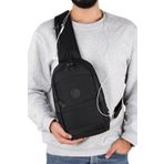 Strong Bag Kulaklık Çıkışlı Tek Kol Göğüs Ve Sırt Çantası ,çapraz Çanta Body Bag Tk01