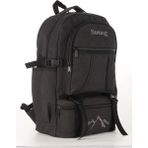 Strong Bag Strong Unisex Kanvas Kumaş Laptop Bölmeli Outdoor Sırt Çantası Dağcı Sırt Çantası ESCP01 - One Size - Siyah