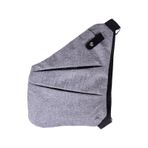 Strong Body Bag Tek Omuz Çapraz Askılı Göğüs ve Sırt Çantası gri