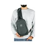 Strong Kulaklık Çıkışlı Tek Kol Göğüs ve Sırt Çantası ,çapraz Çanta Body Bag TK02 - Füme